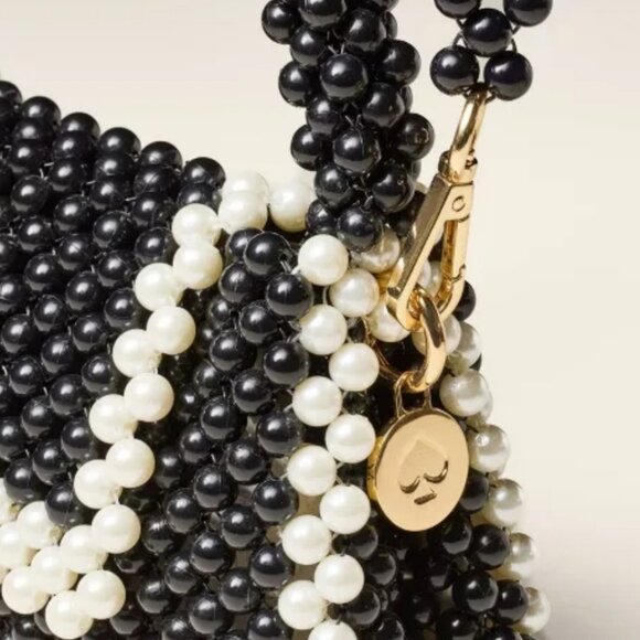 New Kate Spade Beaded Handbag Clutch Bag Crossbody Colorblock Handcrafted Target - Picture 4 of 5